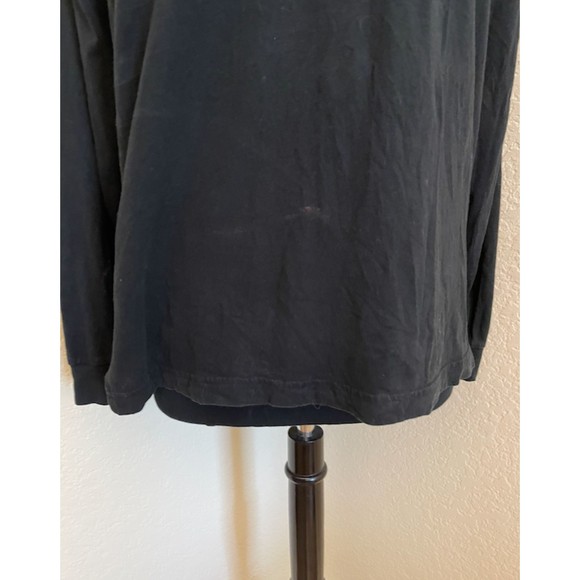 PINK Victoria's Secret-Black Long Sleeve T Shirt Bling Rhinestones-Sz S - Picture 5 of 11